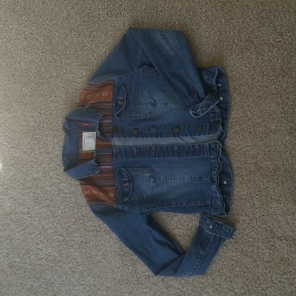 Life In Progress Boho Jean Jacket - Picture 2 of 9